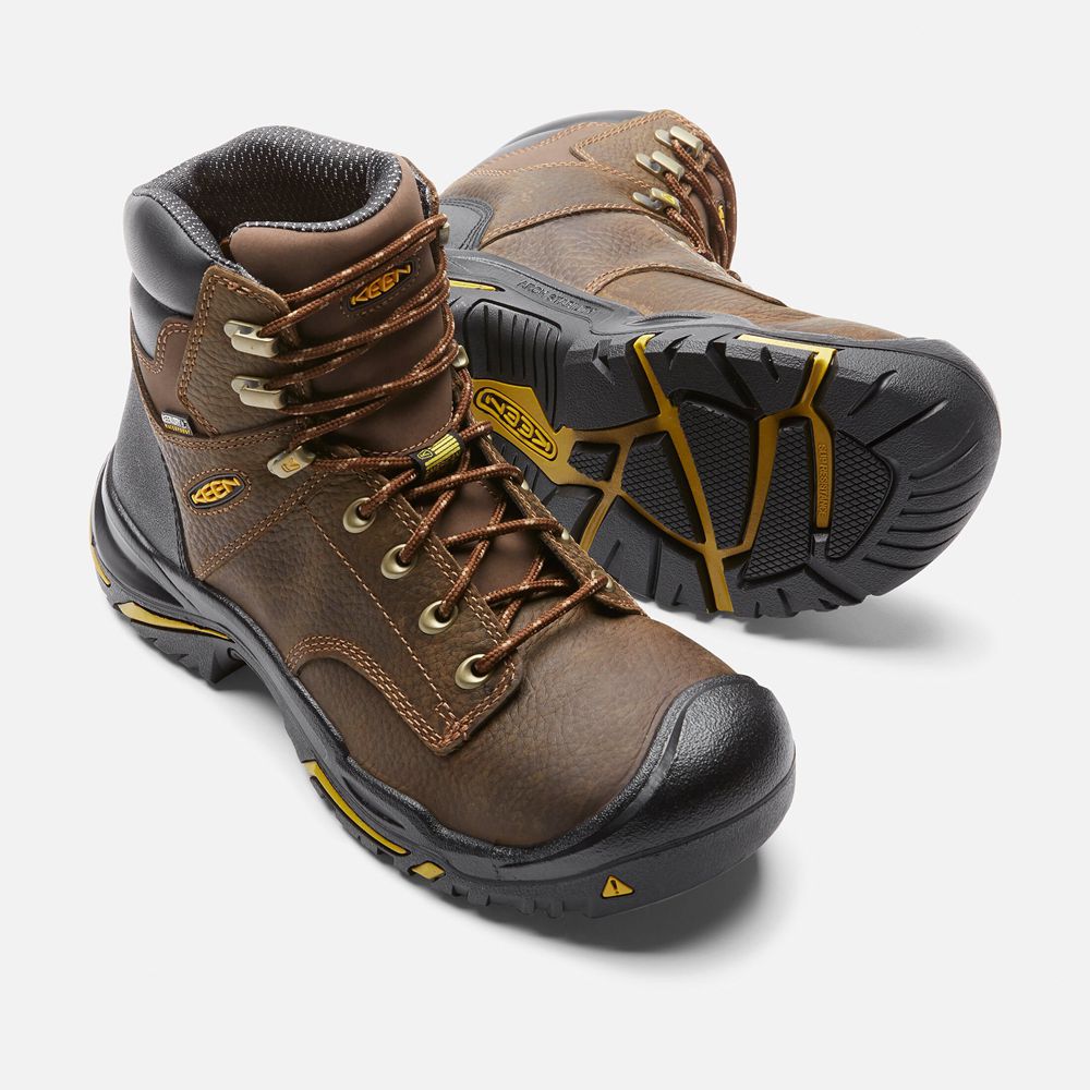 Keen Laarzen Heren Bruin - Mt Vernon 6\" (Soft Toe) - 27316-WKIY